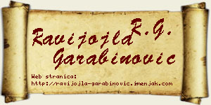 Ravijojla Garabinović vizit kartica